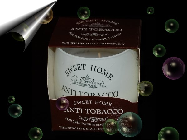 Anti-Tobacco-Duftkerze-Glas