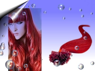Echthaar-Hair-Extensions-Straehnen-Rot