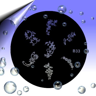 Nail-Stamping-Schablone-B33