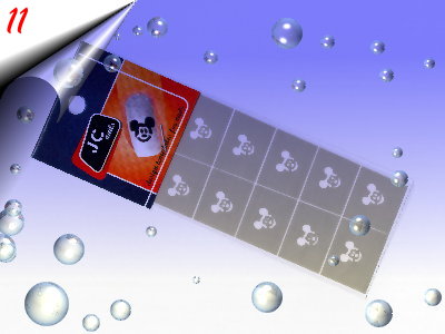 Nailart-Airbrush-Papier-Schablone-Selbstklebend-Wiederverwendbar-Nr11