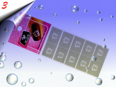 Nailart-Airbrush-Papier-Schablone-Selbstklebend-Wiederverwendbar-Nr3
