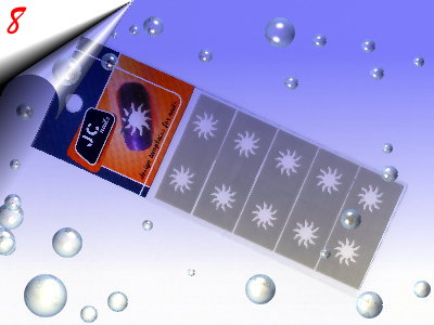 Nailart-Airbrush-Papier-Schablone-Selbstklebend-Wiederverwendbar-Nr8